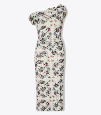 Kleid aus gedrehtem Baumwollsamt