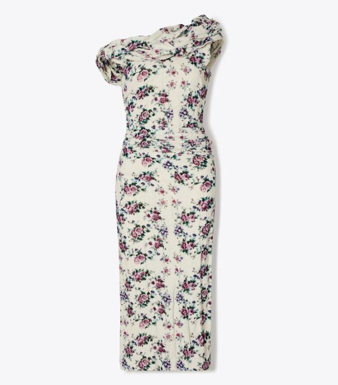 Kleid aus gedrehtem Baumwollsamt Kleid aus gedrehtem Baumwollsamt