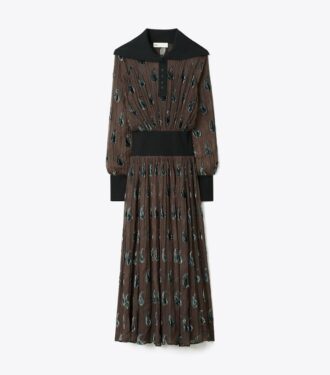 Kleid mit geripptem Bund