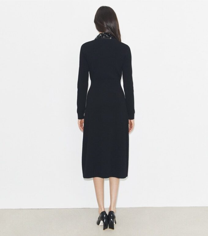 Kleid mit verziertem Kragen Kleid mit verziertem Kragen