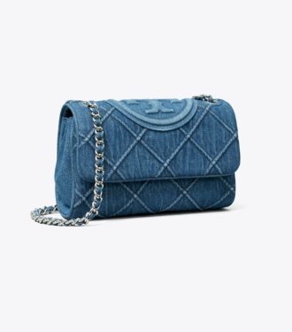 Kleine Fleming Soft Denim Convertible Schultertasche