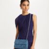 Kleine Fleming Soft Denim Convertible Schultertasche Kleine Fleming Soft Denim Convertible Schultertasche