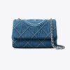 Kleine Fleming Soft Denim Convertible Schultertasche Kleine Fleming Soft Denim Convertible Schultertasche
