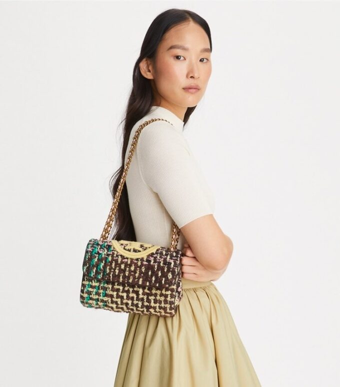 Kleine Fleming Soft Tweed Convertible Schultertasche Kleine Fleming Soft Tweed Convertible Schultertasche