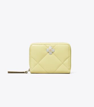 Kleine Kira Diamond Quilt Clover Zip-Around Geldbörse