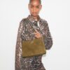 Kleine Kira Diamond Quilt Suede Schultertasche Kleine Kira Diamond Quilt Suede Schultertasche