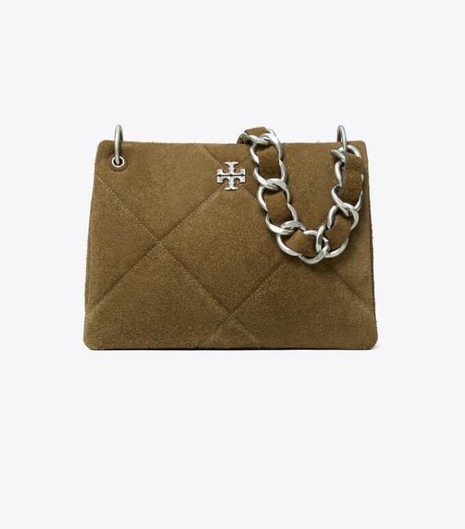 Kleine Kira Diamond Quilt Suede Schultertasche Kleine Kira Diamond Quilt Suede Schultertasche