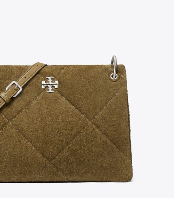 Kleine Kira Diamond Quilt Suede Schultertasche Kleine Kira Diamond Quilt Suede Schultertasche