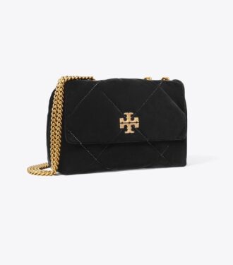 Kleine Kira Diamond Quilt Velvet Pavé Schultertasche