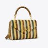 Kleine Kira Stripe Satchel mit Handgriff Kleine Kira Stripe Satchel mit Handgriff