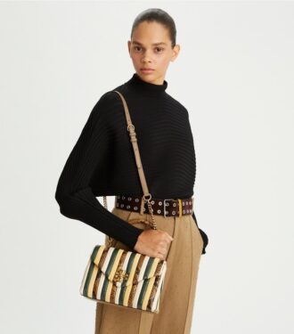 Kleine Kira Stripe Satchel mit Handgriff