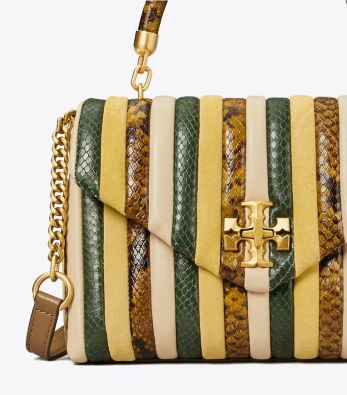 Kleine Kira Stripe Satchel mit Handgriff Kleine Kira Stripe Satchel mit Handgriff