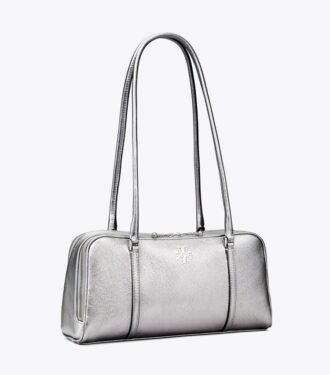 Kleine Metallic-Marshmallow-Umhängetasche