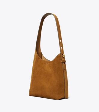 Kleine Romy Hobo-Tasche aus Wildleder