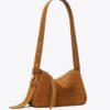 Kleine Romy-Schultertasche aus Wildleder Kleine Romy-Schultertasche aus Wildleder