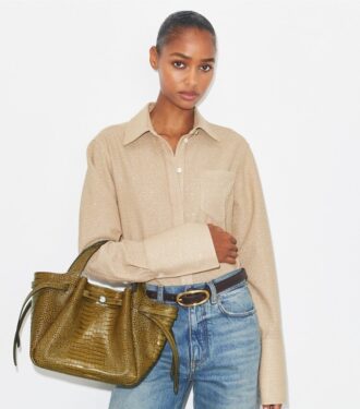 Kleine Romy-Tasche mit Krokodilprägung Kleine Romy-Tasche mit Krokodilprägung