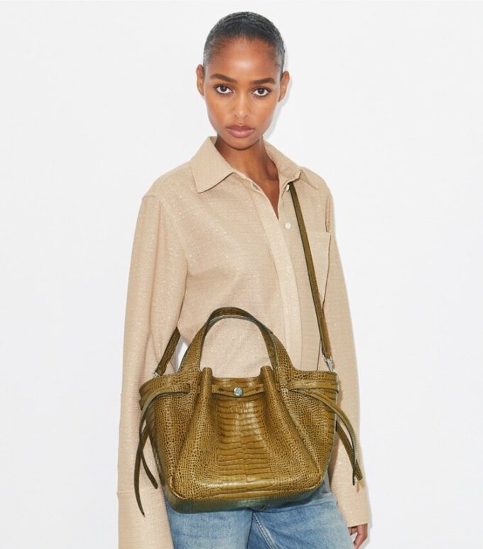 Kleine Romy-Tasche mit Krokodilprägung Kleine Romy-Tasche mit Krokodilprägung