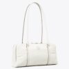 Kleine Satchel aus geknittertem Leder in Marshmallow Kleine Satchel aus geknittertem Leder in Marshmallow