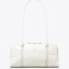 Kleine Satchel aus geknittertem Leder in Marshmallow Kleine Satchel aus geknittertem Leder in Marshmallow
