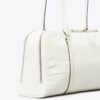 Kleine Satchel aus geknittertem Leder in Marshmallow Kleine Satchel aus geknittertem Leder in Marshmallow