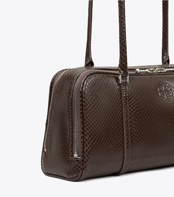 Kleine Satchel mit Marshmallow-Prägung