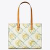 Kleine T Monogram Contrast Embossed Tote Kleine T Monogram Contrast Embossed Tote
