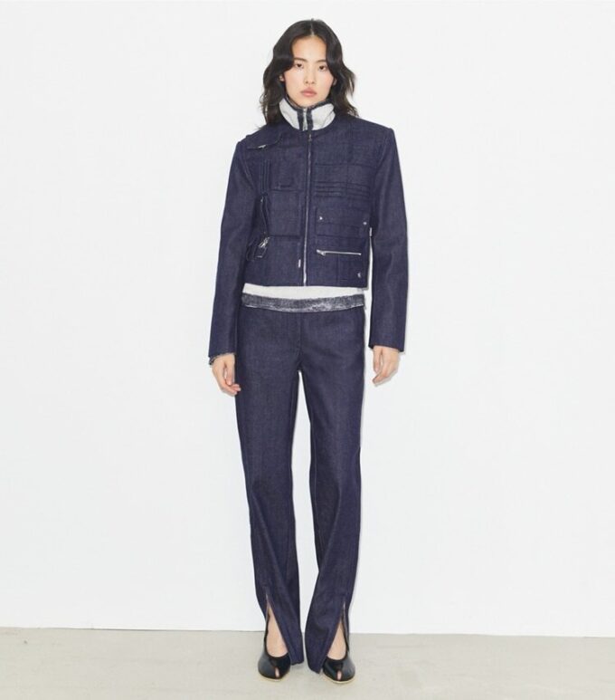 Denim-Handtaschenjacke Denim-Handtaschenjacke