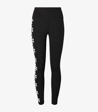 Kompressions-Leggings mit reflektierendem Logo, 7/8-Länge