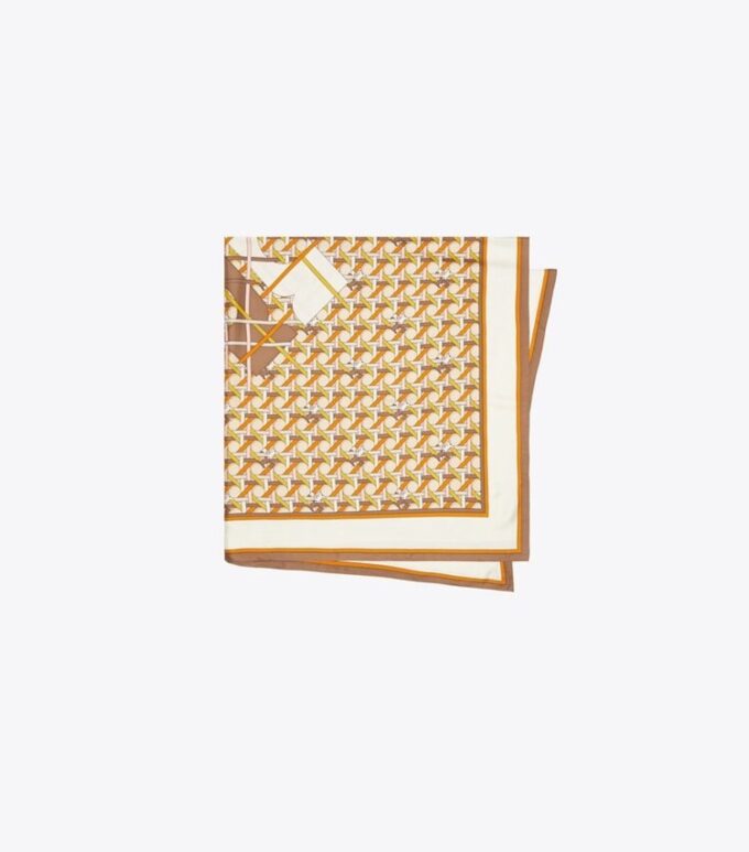 Korbgeflecht-Logo Oversized Square Scarf Korbgeflecht-Logo Oversized Square Scarf