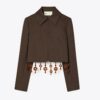 Kurze Crêpe-Jacke Kurze Crêpe-Jacke