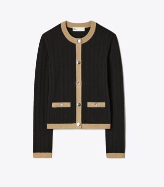 Kurzer Cardigan aus Merinowolle