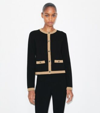 Kurzer Cardigan aus Merinowolle