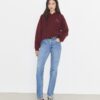 Kurzer Hoodie aus Wolle Kurzer Hoodie aus Wolle