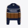 Kurzer Tennis-Pullover aus Tech-Nylon Kurzer Tennis-Pullover aus Tech-Nylon