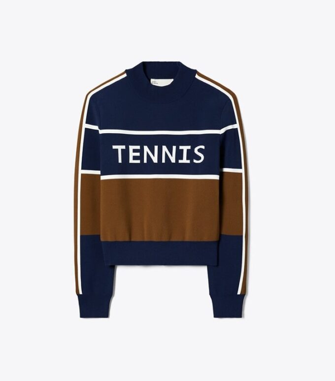 Kurzer Tennis-Pullover aus Tech-Nylon Kurzer Tennis-Pullover aus Tech-Nylon