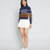 Kurzer Tennis-Pullover aus Tech-Nylon Kurzer Tennis-Pullover aus Tech-Nylon