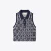 Kurzes Tech-Strick-Polo-Tanktop Kurzes Tech-Strick-Polo-Tanktop