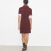 Kurzärmeliges Golfkleid mit Ziernähten Kurzärmeliges Golfkleid mit Ziernähten