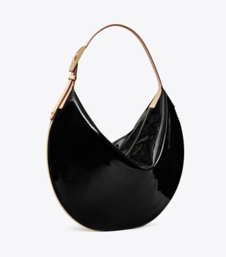 Lackleder-Ballon-Tasche
