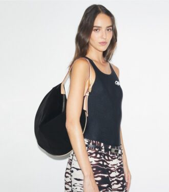 Lackleder-Ballon-Tasche