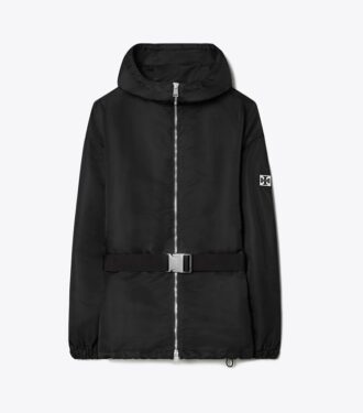 Langer Anorak mit Gürtel