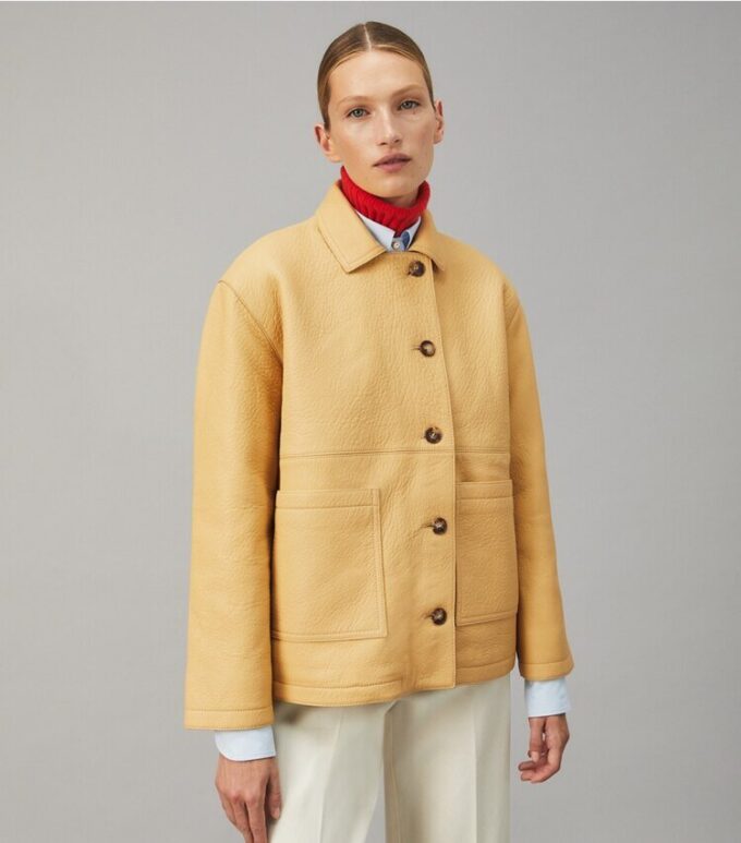 Leder-Barnjacke Leder-Barnjacke