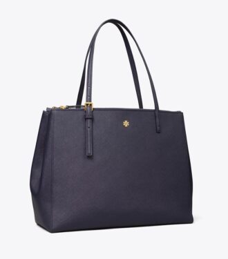 Leder-Tasche mit doppeltem Reißverschluss