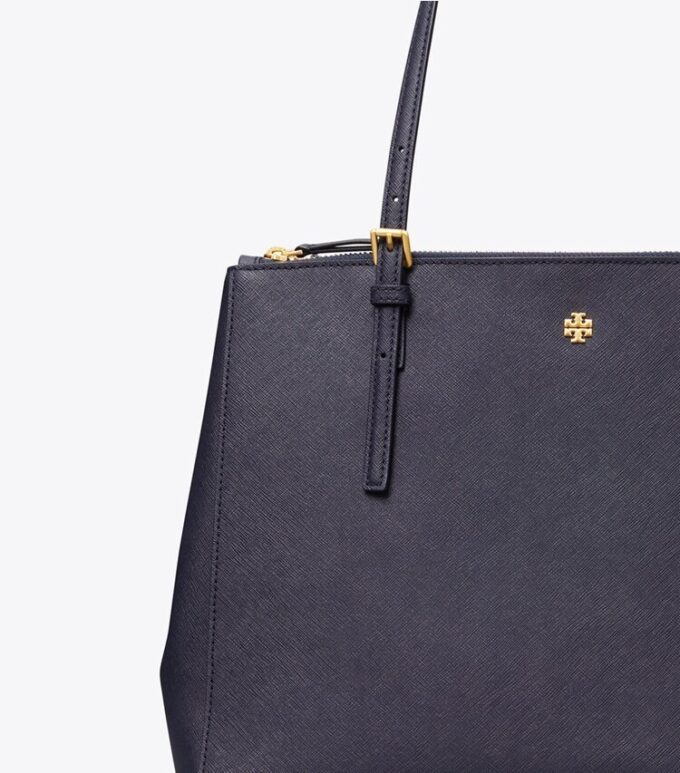 Leder-Tasche mit doppeltem Reißverschluss