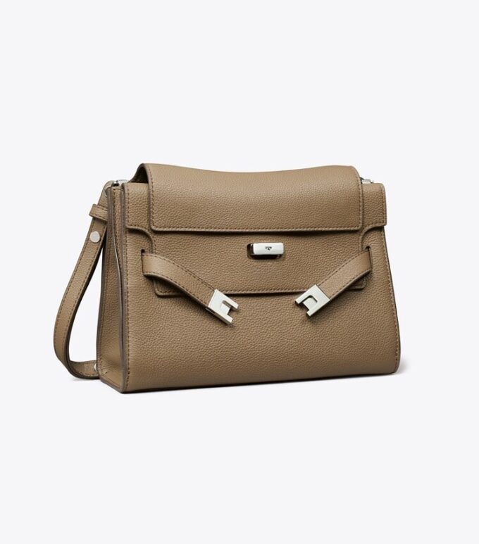 Lee Radziwill Schultertasche mit genarbtem Leder Lee Radziwill Schultertasche mit genarbtem Leder