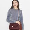 Lee Radziwill Schultertasche mit genarbtem Leder Lee Radziwill Schultertasche mit genarbtem Leder