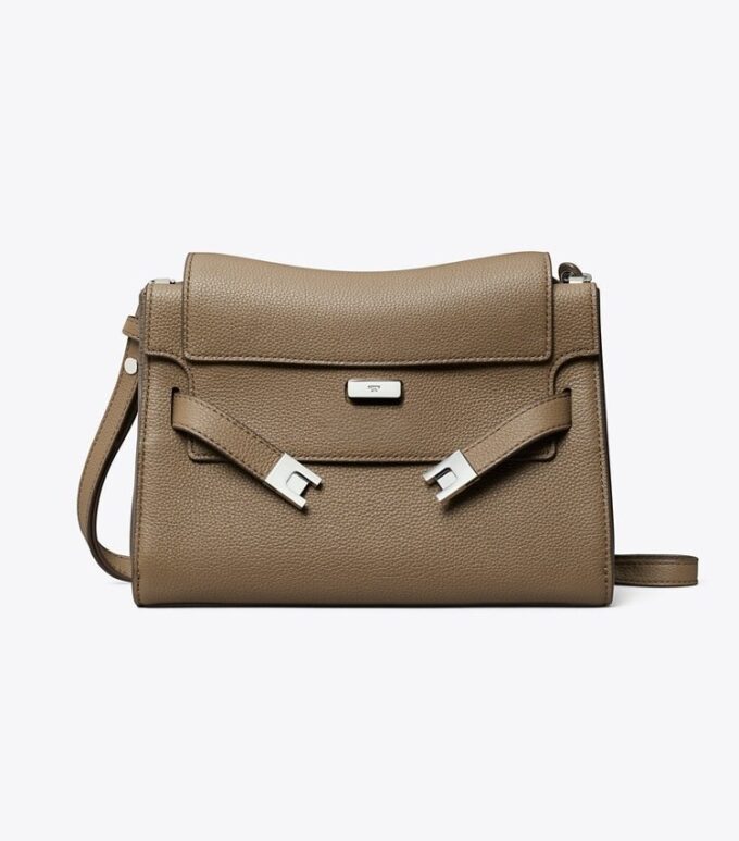 Lee Radziwill Schultertasche mit genarbtem Leder Lee Radziwill Schultertasche mit genarbtem Leder