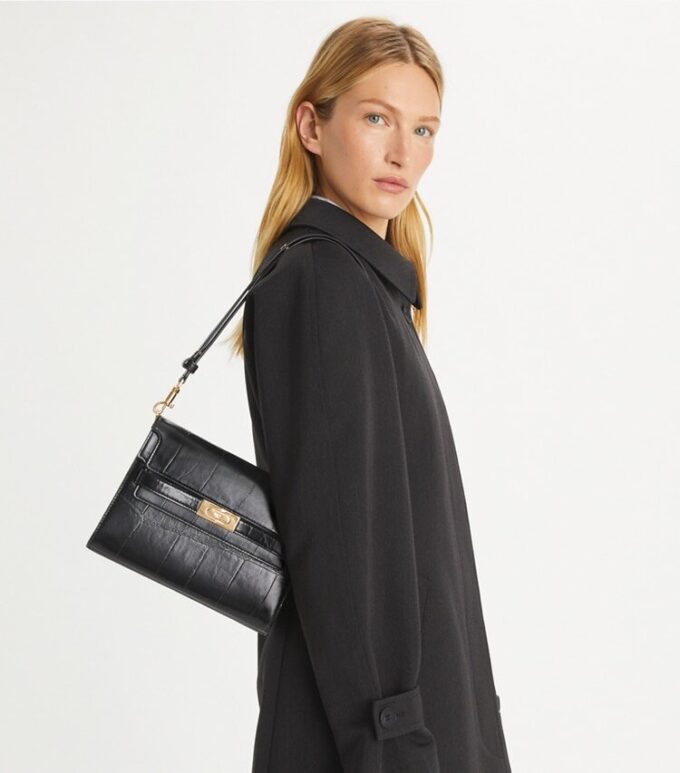Lee Radziwill Schultertasche mit Krokodilprägung Lee Radziwill Schultertasche mit Krokodilprägung