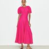 Leinenkleid mit Ballonärmeln Leinenkleid mit Ballonärmeln