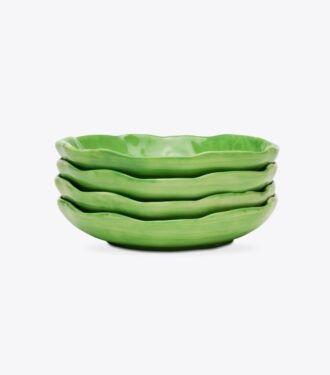 Lettuce Ware Canapé-Teller, 4er-Set